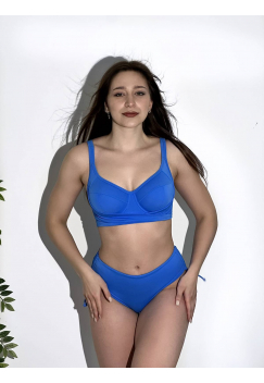 Купальный лиф мягкая чашка на каркасах ZE:BRA_919019_синий