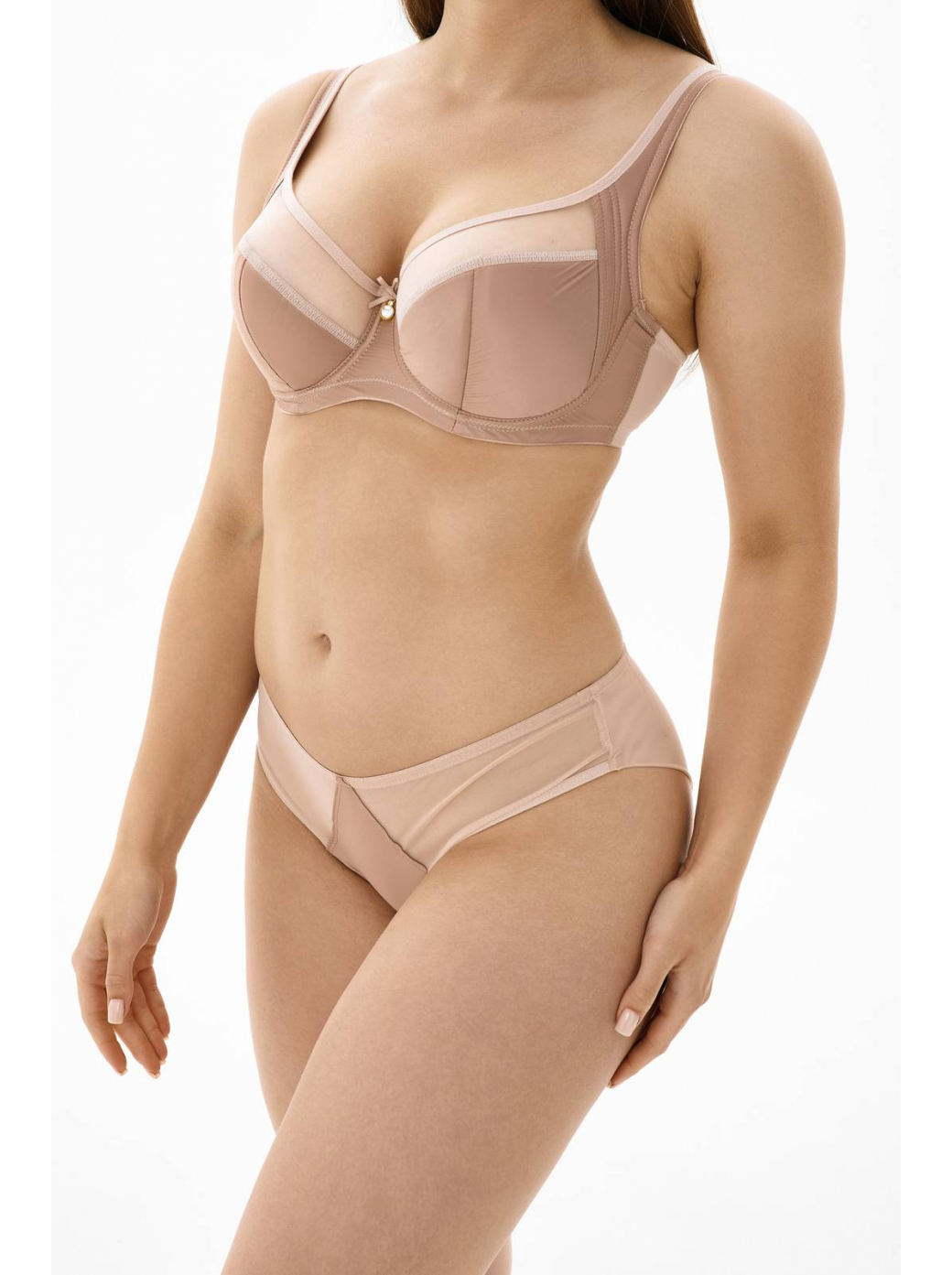 Трусы слипы со средней линией талии  ZE:BRA_775006_персиковый румянец