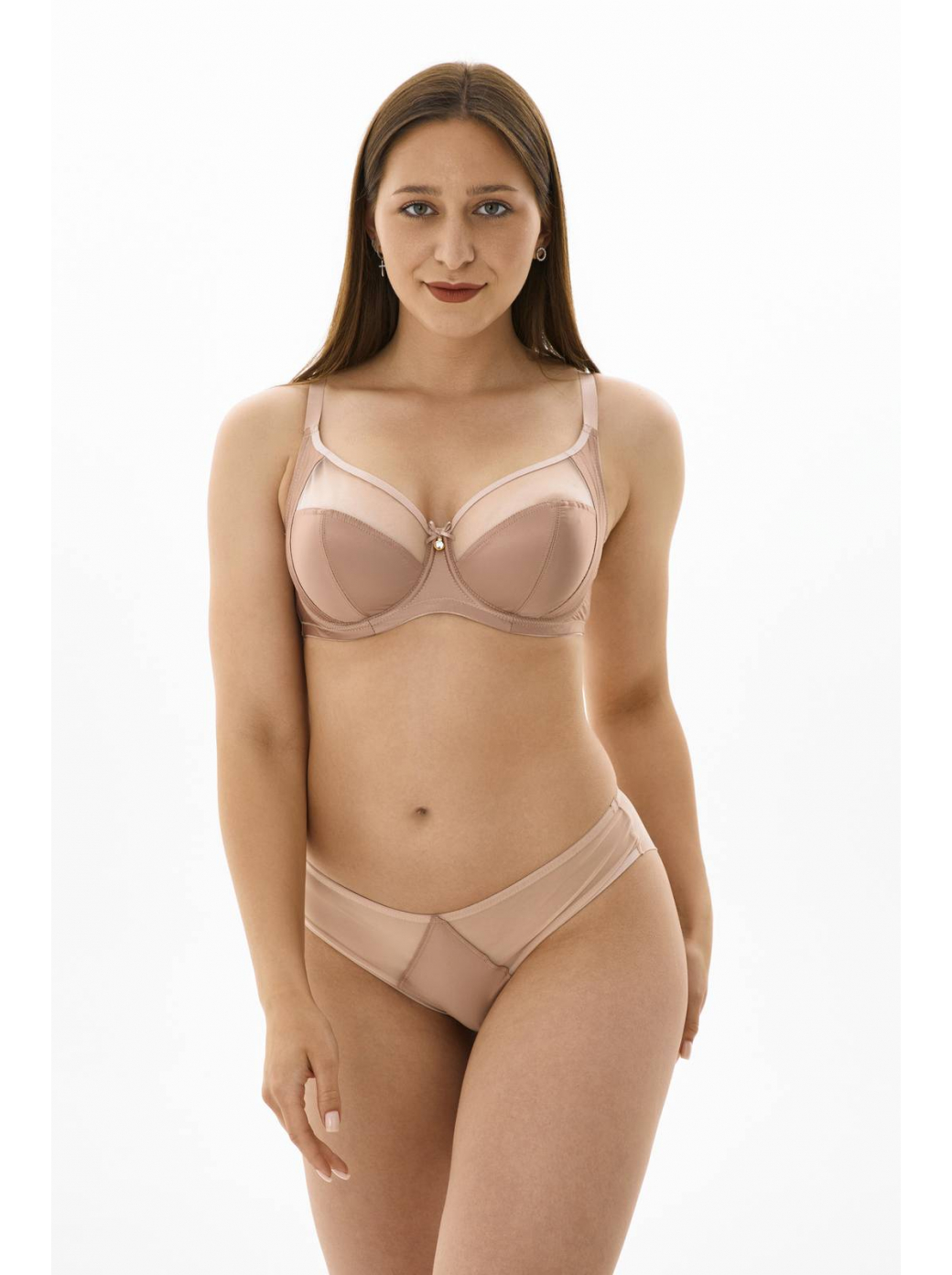 Трусы слипы со средней линией талии  ZE:BRA_775006_персиковый румянец