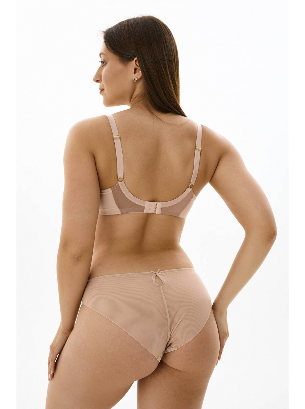 Трусы слипы со средней линией талии  ZE:BRA_775006_персиковый румянец