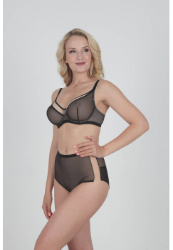 Трусы слипы с высокой линией талии ZE:BRA_754008_черный