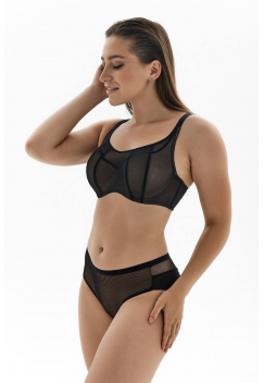 Трусы слипы со средней линией талии ZE:BRA_793008_черный