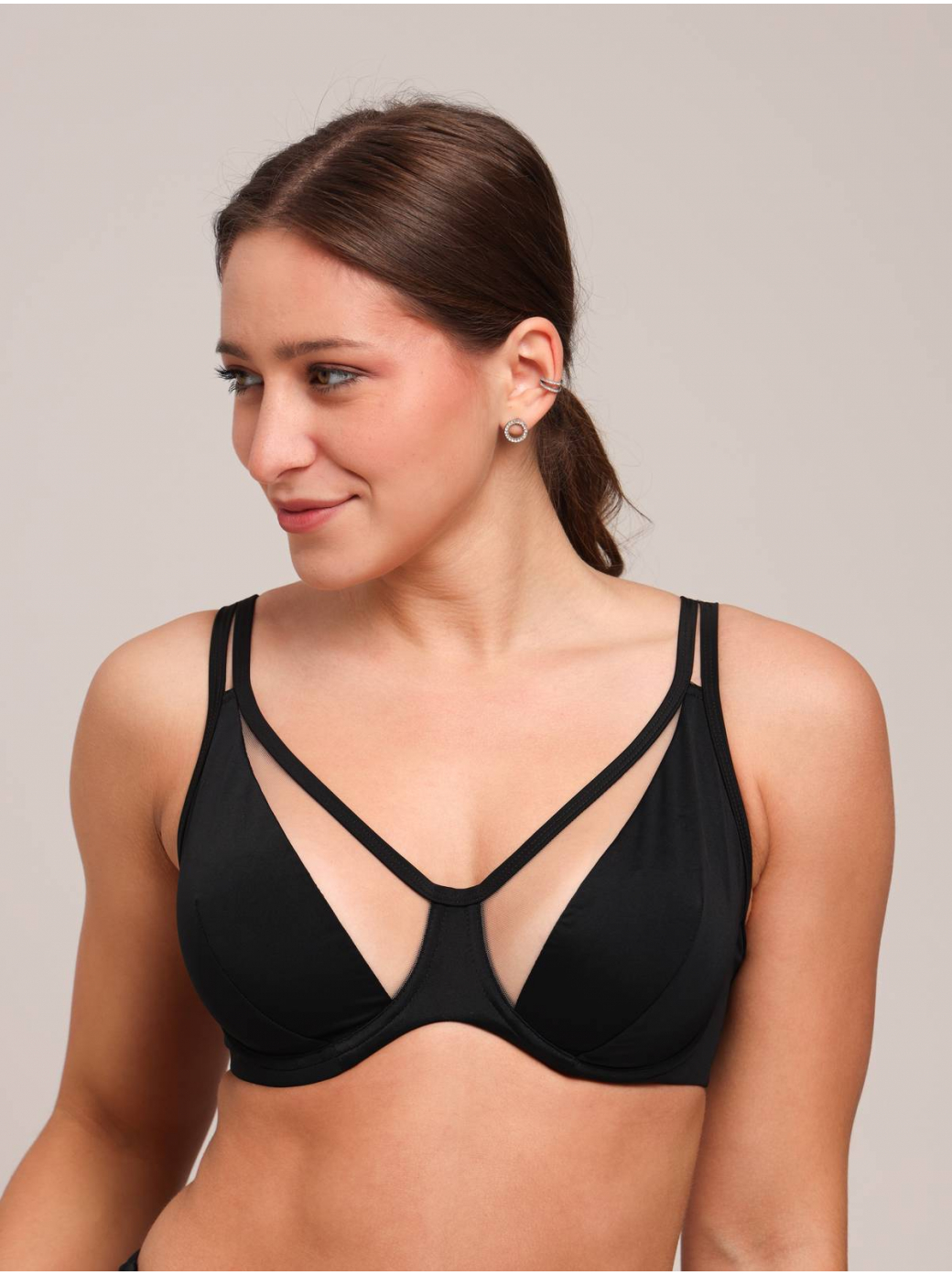 Купальный лиф мягкая чашка на каркасах ZE:BRA_933002-26_черный