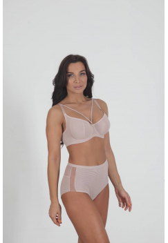 Трусы слипы с высокой линией талии ZE:BRA_754008_персиковый румянец