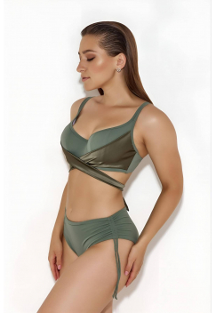 Купальный лиф мягкая чашка на каркасах ZE:BRA_919018_оливка
