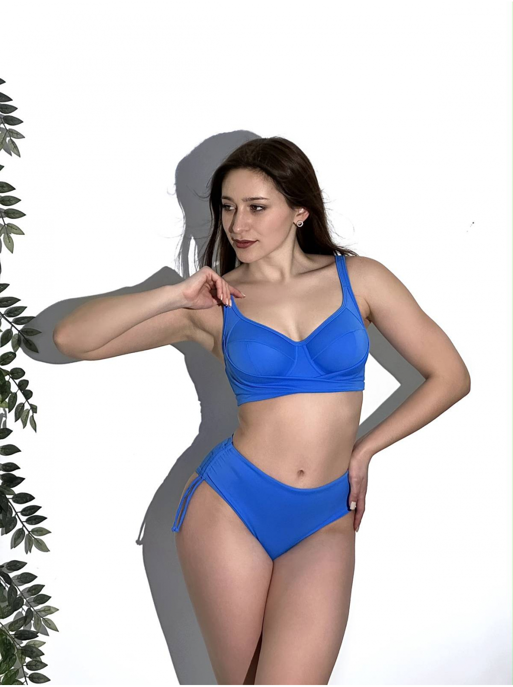 Плавки слипы со средней линией талии ZE:BRA_927019_синий