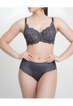 Трусы слипы с высокой линией талии ZE:BRA_774520_графит