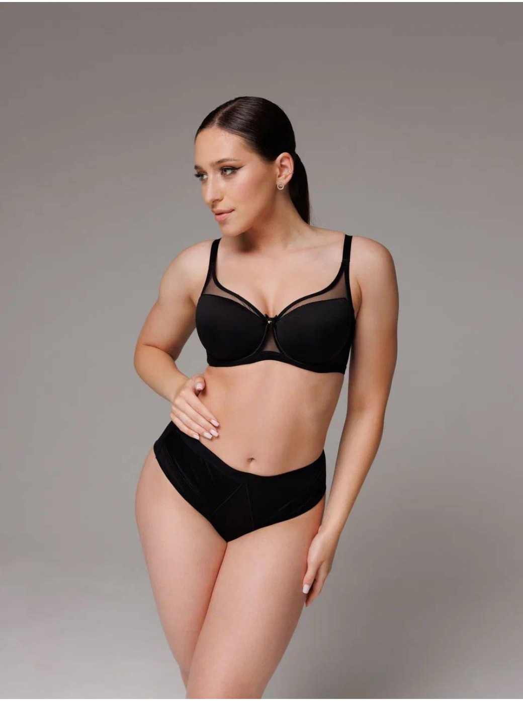 Бюстгальтер спейсер на каркасах ZE:BRA_502006_черный