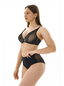 Трусы слипы с высокой линией талии ZE:BRA_774560_черный