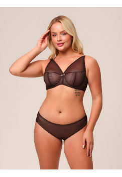 Трусы слипы со средней линией талии ZE:BRA_724570_шоколад