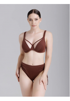 Купальный лиф мягкая чашка на каркасах ZE:BRA_933029_шоколад